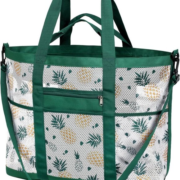Water-Resistant Family Beach Bag - Sandproof X-Large Tote with Shoulder Comfort - Picture 1 of 8